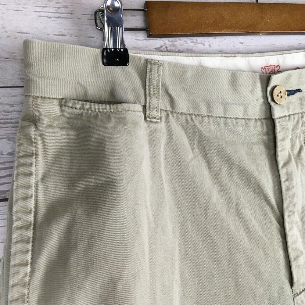 Tommy Bahama Mens Shorts sz‎ 36 Flat Front Chino Tan Cotton Twill Florida Casual - Picture 9 of 12